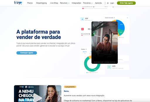 Loja Virtual com a Plataforma Tray